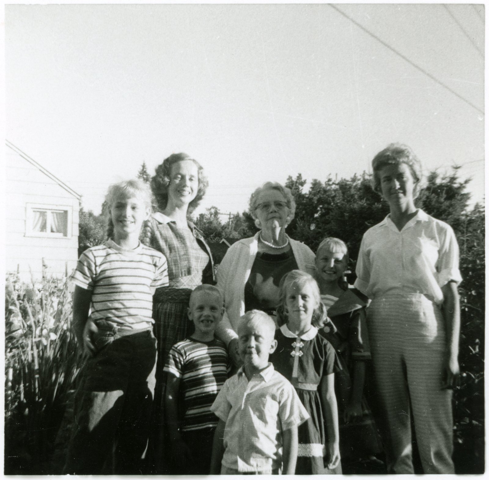 Augusta with Her Granddaughters and Greatgranddaughters.