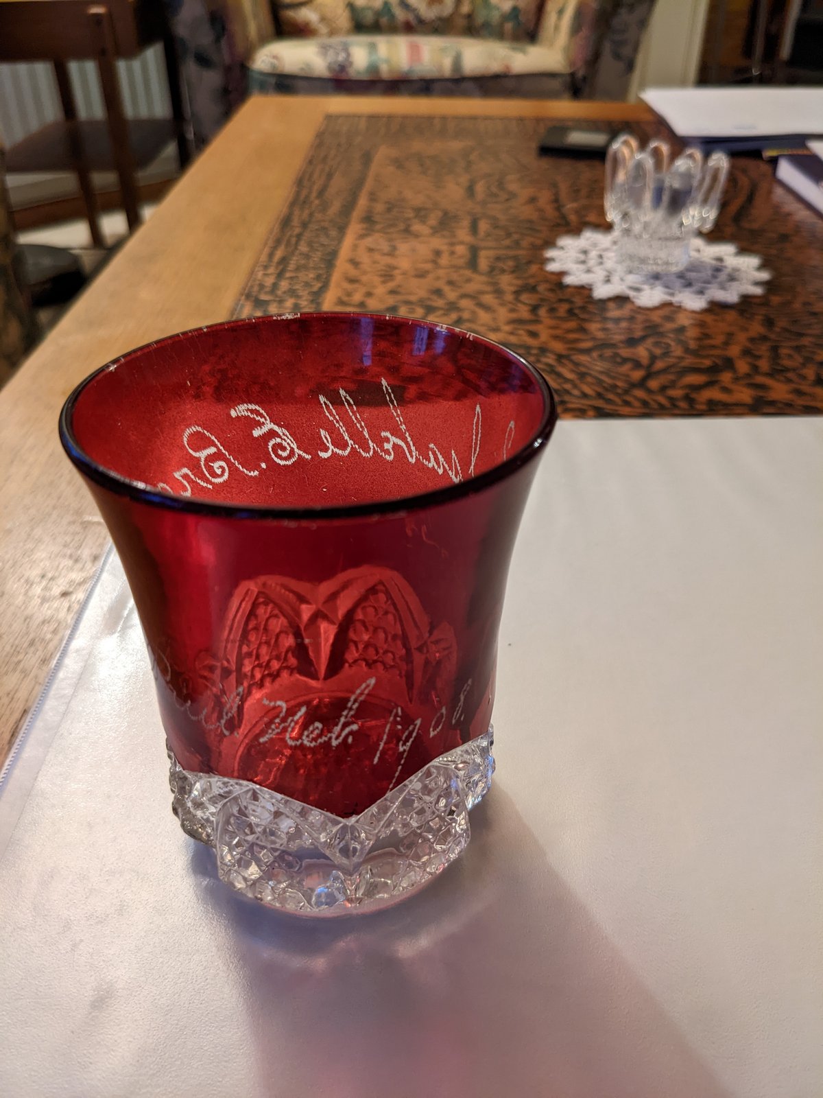 Isabella Brown St Paul Glass Back.