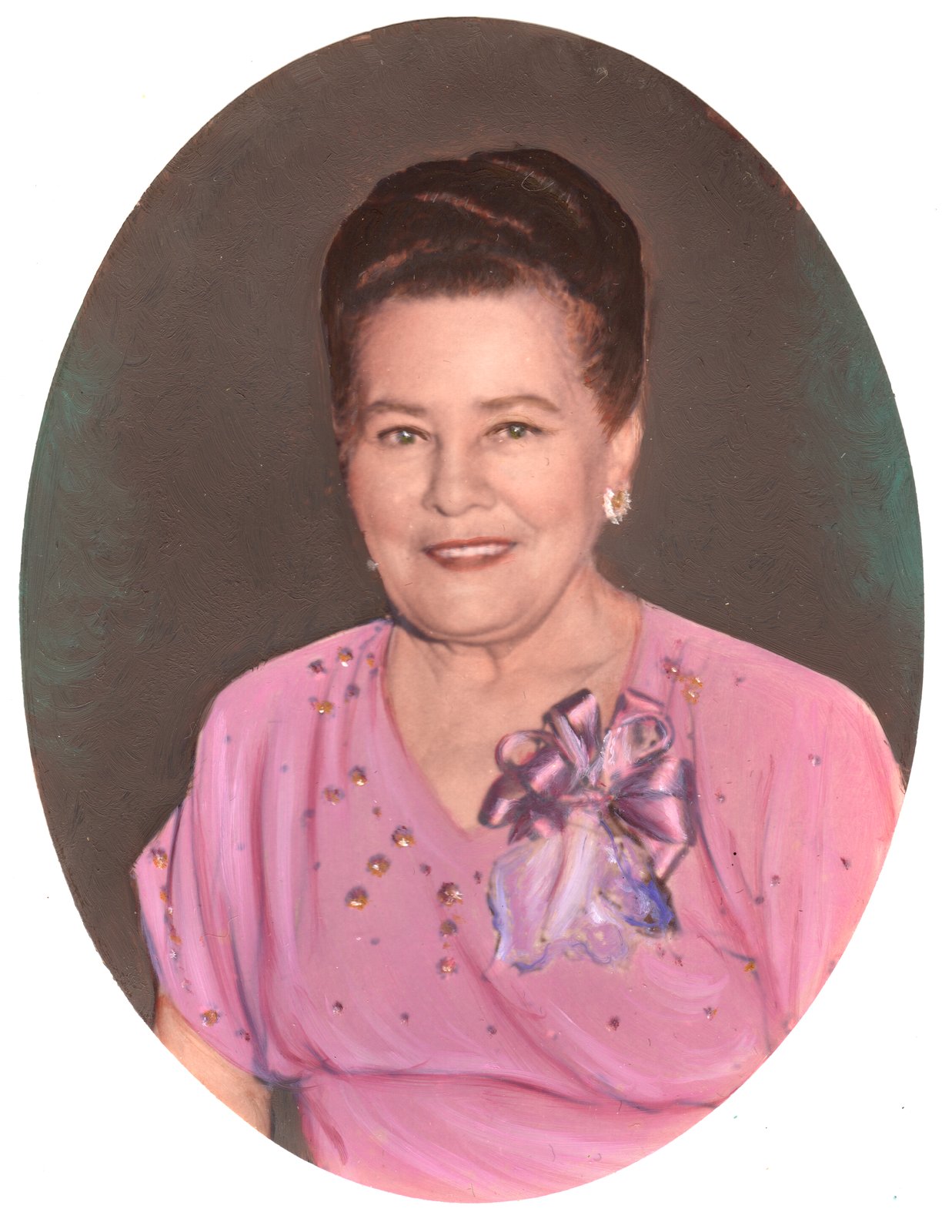 Goldie Handpainted Photo Portrait.