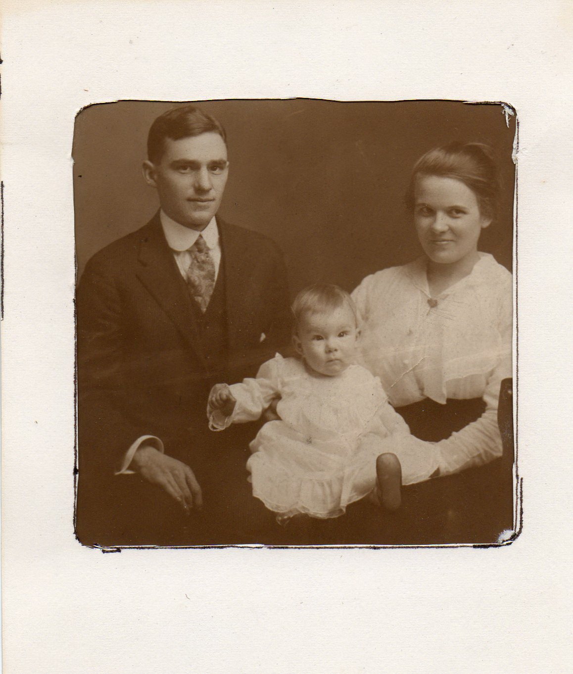 FR Kelble, Sr MM Amrhein Kelble and baby John Am Rhein Kelble.