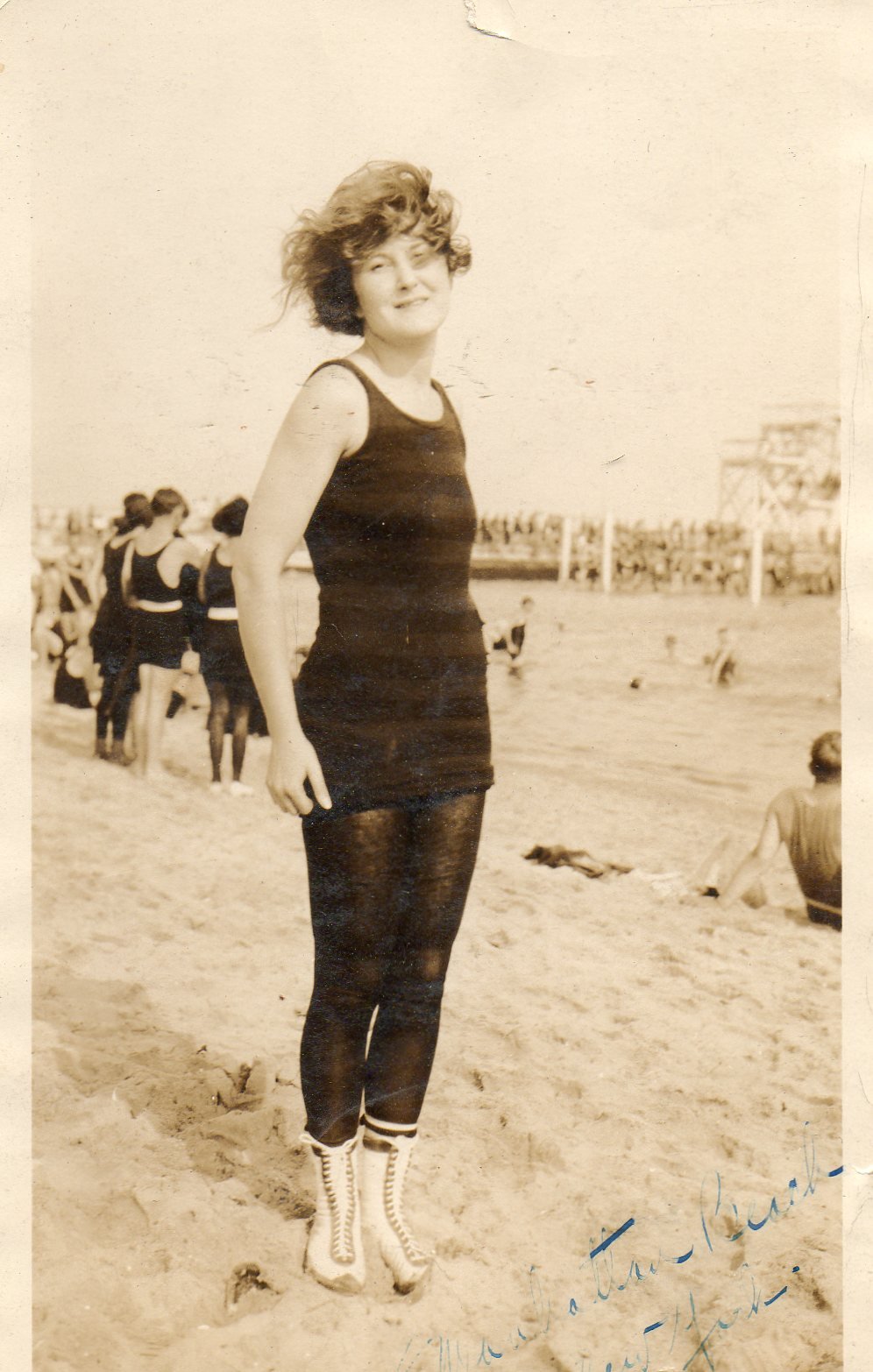 Bathing Beauty ida Mae Greenwood Manhattan beach New York c.