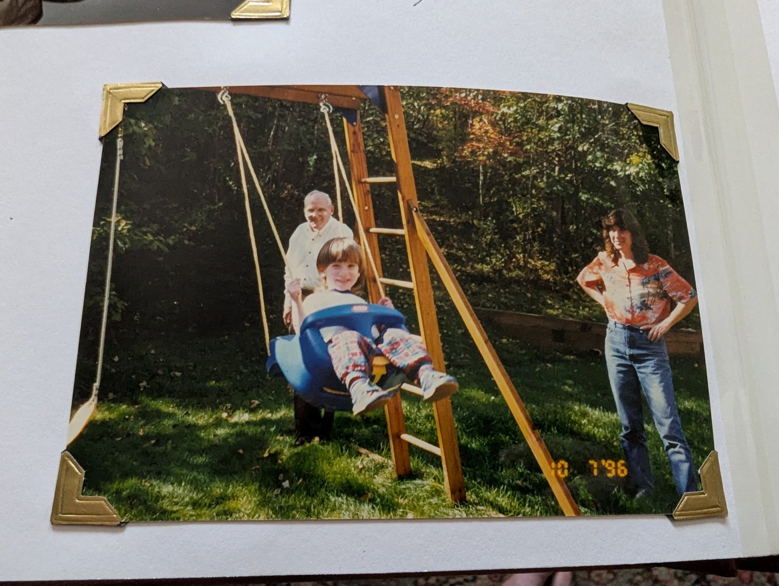 Aaron on Swing at Home.
