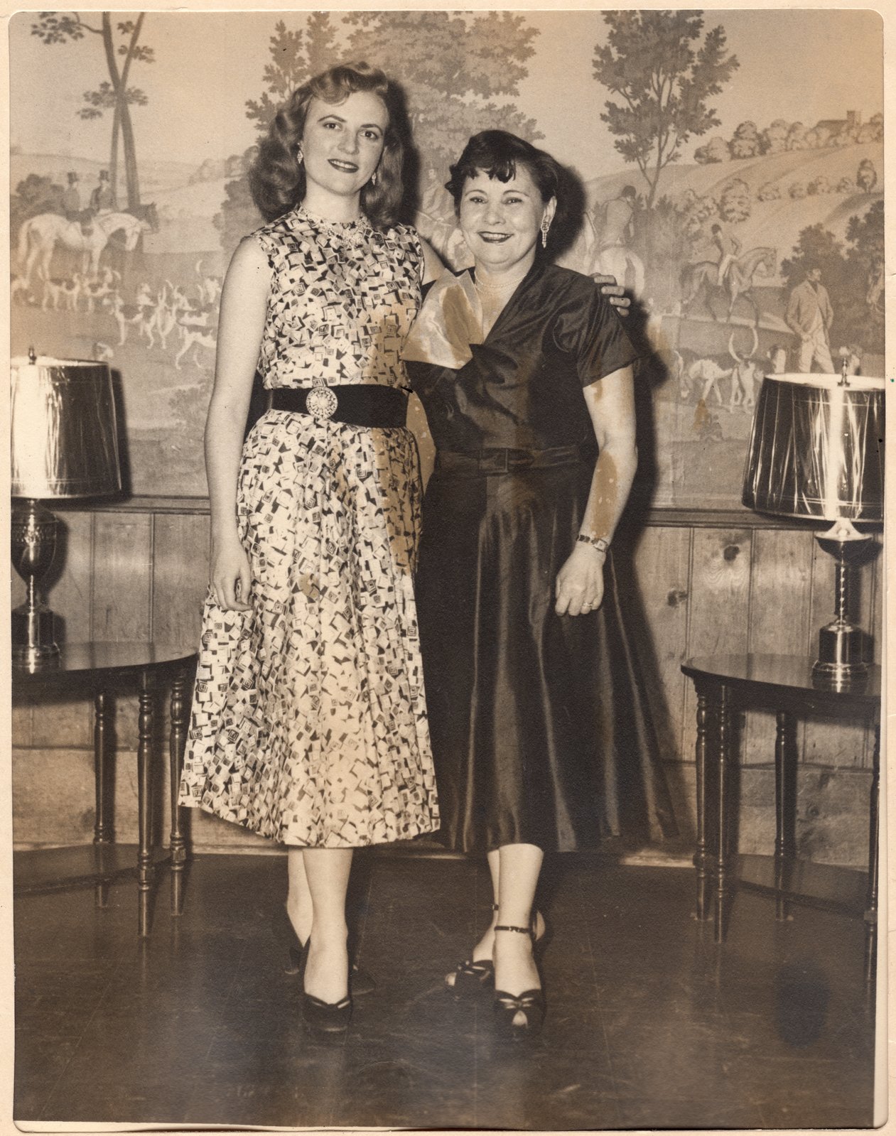 Helen and Stella at Laurels Club.