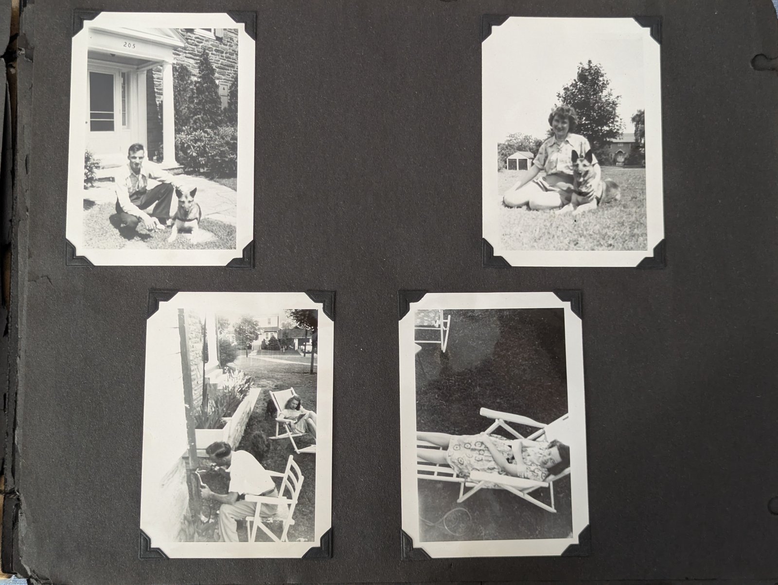 Dick Dolores in Yard.