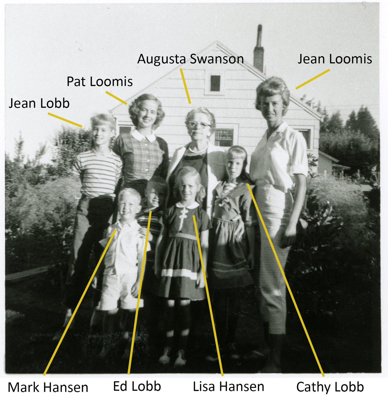 Augusta with Her Granddaughters and Greatgranddaughters ID.