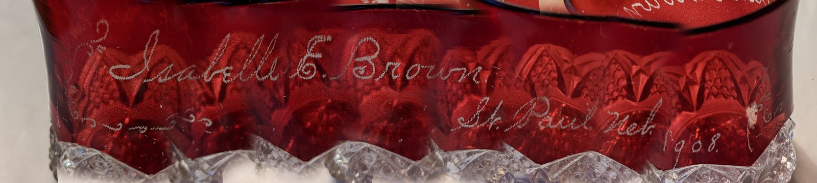Isabella Brown Full Glass Message.