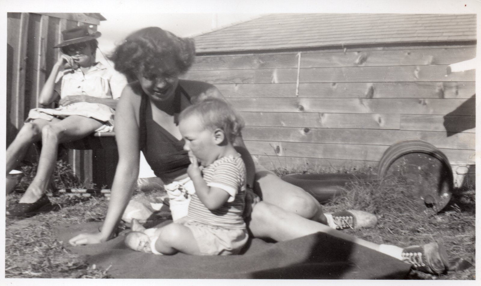Margaret Madigan with Peggy and Dan.